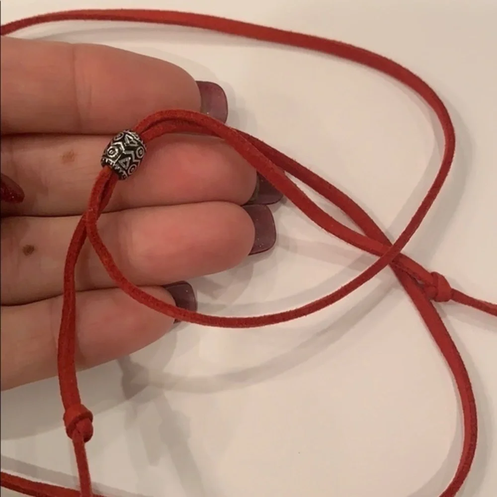 Elephant charm pendant colorful crystals leather - Picture 5 of 9